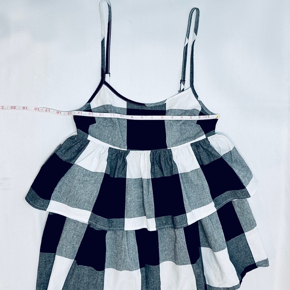 Urban Renewal Remnants Blown Out Gingham Tiered Mini Dress - XS - Picture 13 of 13